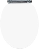 AQUALONA Luxury Soft Touch Slow Close Toilet Seat White 42x36cm