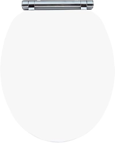 AQUALONA Luxury Soft Touch Slow Close Toilet Seat White 42x36cm