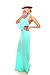 Young Aloud HALTER OPEN BACK MAXI DRESS S mint