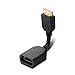 DIZA100 360 Degree Adjustable HDMI Adapter, Any Angle Supports 4K, 3D, 1080P
