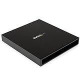 StarTech.com USB 3.0 to Slimline SATA ODD Enclosure for Blu-ray & DVD ROM Drives - Portable Optical Disk Drive Enclosure - Solid Aluminum