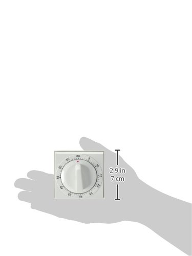 Fox Run 4286 Square Timer, 60-Minute, White