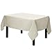 Gee Di Moda Square Tablecloth - 52 x 52 Inch Ivory Table Cloth for Small Square or Round Tables - Heavy Duty Washable Fabric - for Buffet Table, Holiday Party, Dinner, Wedding & Baby Shower