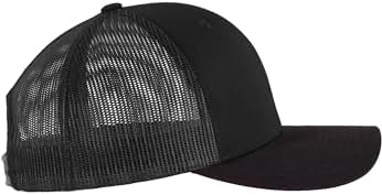 6606-RetroTrucker, Cappellino da Baseball Unisex - Adulto, Nero (Nero 6606), Taglia Unica