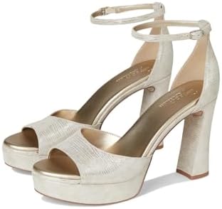 Amazon.com | Naturalizer 27 Edit Zizi Ankle Straps Dark Gold Faux