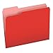 Pendaflex Two-Tone Color File Folders, Letter Size, Red, 1/3 Cut, 100 per box (152 1/3 RED)