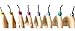 discount sizing Colored Hanger Sizer Garment Markers (Sizes: XXS-3XL) Color Coded Size Clips - 50 Pieces/Size - 400 Pieces Total
