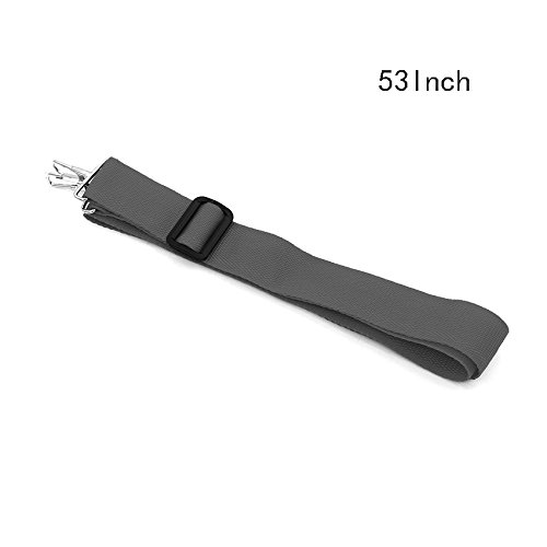 Timiy 1Pcs 53Inch Nylon Gray Parade Marching Snare Drum Sling Strap Belt Adjustable - Thumbnail 2