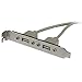 StarTech.com 2 Port USB A Female Slot Plate Adapter - USB panel - USB (F) to 5 pin in-line (F) - USBPLATE