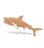 Puzzled 3D Puzzle Great White Shark Wood Craft