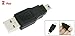 USB 2.0 Type A to Mini USB 5-Pin Type B Female / Male Adapter - 2 Pack