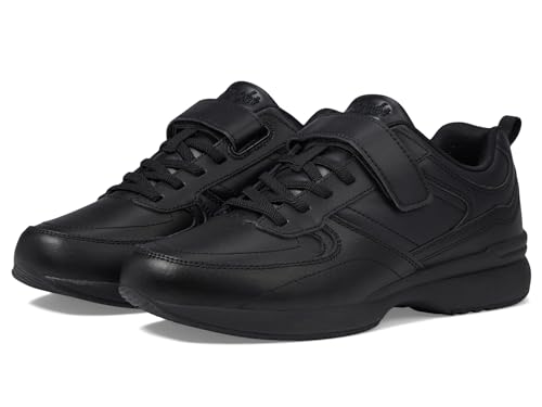 Propét Women's LifeWalker Flex Leather Orhotic Comfort Walking Shoes Black 9.5…