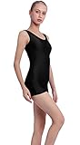 Mvefward Womens Tank Biketard Sleeveless Short Unitard Dance Bodysuit for Adult