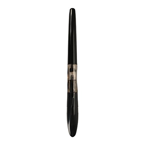 Vibola The Shark Spiral Transparent Colourful Office Fine Nib Fountain Pen (Black)