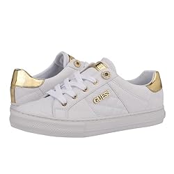 Guess Women's Loven Sneaker, White, 8.5