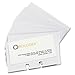 Rolodex Business Card Tray Refill Sleeves, Holds 2 of 2.625 x 4 Inch Cards, White, 40 per Pack (67691)