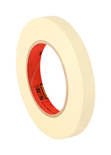 3M 200 0.71 x 60yd Utility Purpose Paper Tape - 0.71 x 60 Yards Roll Crepe Paper Natural