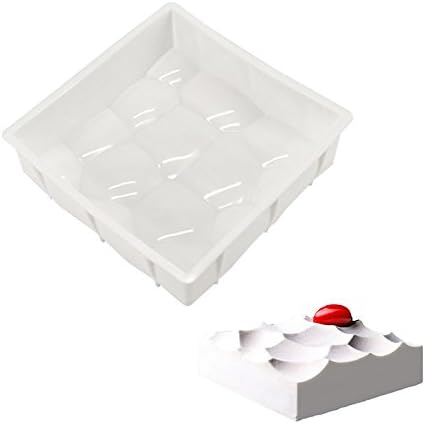Moulds Silikon Silicone Mold 3d Aouke Square Rock 3D Silicone Molds Baking Tools For Cakes Dessert Mousse