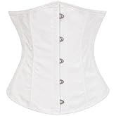 titivate Underbust Corset Tops for Women Lace Up Waist Corset Underbust Renaissance Half Waist Cincher