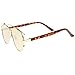 zeroUV - Technologic Full Metal Crossbar Flash Mirror Flat Lens Aviator Sunglasses 54mm (Gold / Pink Mirror)