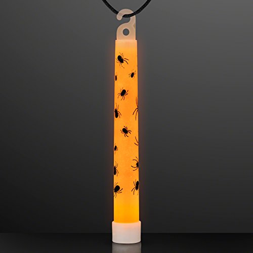 25 Bats & Spiders Halloween Glow Sticks in Assorted Colors