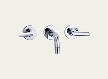 Brizo 6516728 Pc Trevi Wall Mount Bathroom Sink Faucet Polished