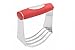 ISSIKI Kitchen Pastry Cutter Red Stainless Steel - Professional Baking Dough Blender with Blades