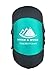 Hyke & Byke Eolus 15 F Hiking & Backpacking Sleeping Bag - 3 Season, 800FP Goose Down Sleeping Bag - Ultralight - Mint/Tangerine - 78in - Regular