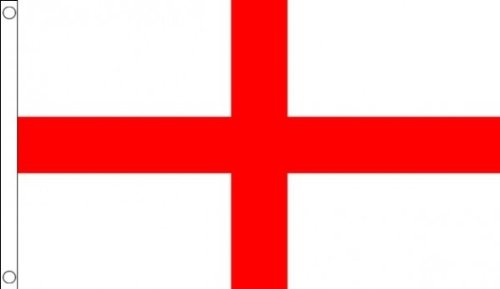 HUGE!!! 8ft x 5ft (240 x 150 cm) England St George Cross English 100% Polyester Material Flag Banner Ideal For Pub Club School Festival Business Party Decoration