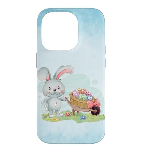 Happy Easter Bunny Easter Garden Case for iPhone 14 Pro