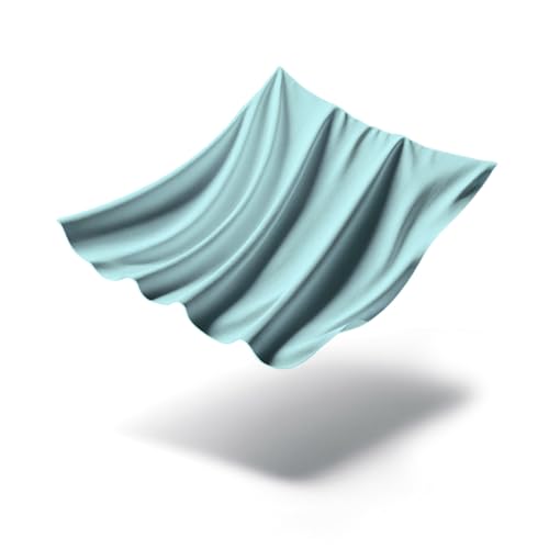 Photo 1 of Mezzati Brushed Microfiber Flat Sheet - Ultra Soft and Lightweight for Ultimate Sleep Comfort, Wrinkle Free and Color Fade Resistant (Light Blue, Queen)