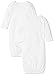 Moon and Back Baby Set of 2 Organic Sleeper Gowns, White Cloud, 0-6 Months
