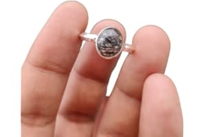 Natural Gemstone Silver Ring 8x10 MM Oval Shape Stone Ring 925 Sterling Silver Handmade Statement Unisex Ring Birthstone Jewe