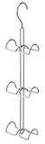 InterDesign Classico Hanging Closet Organizer for Purses, Handbags, Satchels, Backpacks, Scarves, Pashminas, Slings, Closet Accessories - 6 Hooks, Chrome (Misc.)