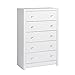 Prepac Calla 5 Drawer Dresser for Bedroom, Chest of Drawers, Bedroom Furniture, Clothes Storage and Organizer, 16
