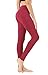 QUEENIEKE Women Yoga Leggings Workout Tights Running Pants Size M Color Red Long