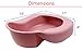 Healthstar Pontoon Bedpan 2 Quart Rose