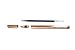 Islandoffer Simple Anti-roll Handmade Hexagon Brass Pen, Solid Portable EDC Pocket Pen, Unique Polished Metal Sign Signature Pen Gel Pen, Christmas Gift Pen