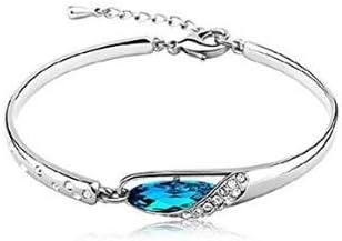 Row_120cc Charming Women's Crystal Diamond Bracelet Glass Shoes Bracelet(D)