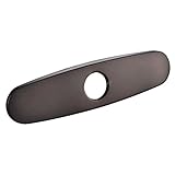 KES 9.6-Inch Sink Faucet Hole Cover Deck Plate Escutcheon for Bathroom or Kitchen Single Hole Mixer Tap, Oil Rubbed Bronze, PEP1-7