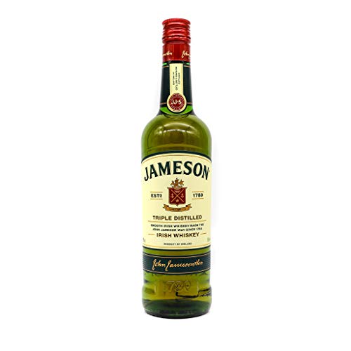 Jameson Irish Whiskey, Blended aus feinen, dreifach destillierten Pot Still und Grain Spirituosen, Milder und zeitloser Genuss aus Irland, 700ml