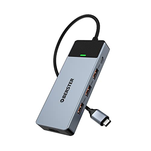 Docking Station USB C für MacBook M1, OBERSTER USB C Hub Dual Monitor mit 4K HD…
