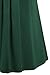Tencole Womens Short Sleeves Round Neck Pleated Tops Casual Shirts Green 2XL