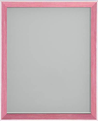Frame Company Hawthorn Range Wooden Photo Frame, Raspberry Pink, 10x10 Inch *Choice of Colours and Sizes* Fitted with Real Glass