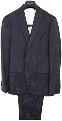 Amazon Co Jp ミラショーン メンズスーツ スリーピース フラワー柄 ネイビー 44r 46r A5 48r A6 50r Mba1 服 ファッション小物