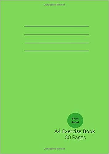 Amazon Com Exercise Book 80 Page 8mm Line Ruled And Margin Exercise Book Notebook Notepad For Schools Thick 90gsm Paper Green Cover Tinuk Tinuk Books
