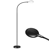 LED Floor Lamp, LITOM Standing Lamp 5 Brightness Levels & 3 colors, Flexible Gooseneck Touch Control Reading Standing Light for Living Room, Bedroom, Home, Office and Dorm