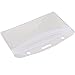 Cmxsevenday No.5758 Waterproof Type PVC ID Card Holder, Clear, Horizontal Style, 10-Pack