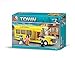Lightahead DIY Building Blocks Set School Bus with Mini Figures Construction Kit Toy Set for Kids, 219 Piece