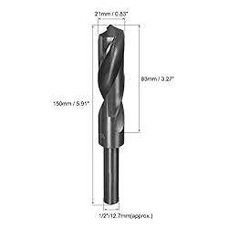 uxcell Reduced Shank Drill Bit 21mm High Speed